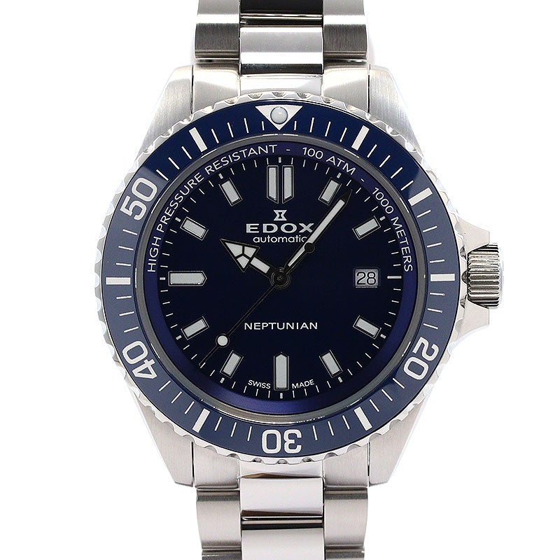 【中古】EDOX NEPTUNIAN AUTOMATIC エドックス ネプチュニアン オートマティック 80120-3BUM-BUF