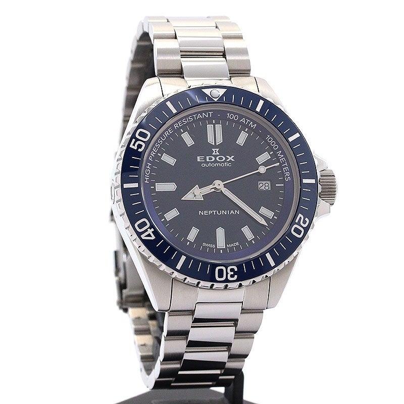 【中古】EDOX NEPTUNIAN AUTOMATIC エドックス ネプチュニアン オートマティック 80120-3BUM-BUF