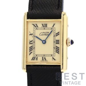 【中古】CARTIER MUST TANK LARGE MODEL VERMEIL カルティエ マスト タンク LM ヴェルメイユ W1002753 (590005)