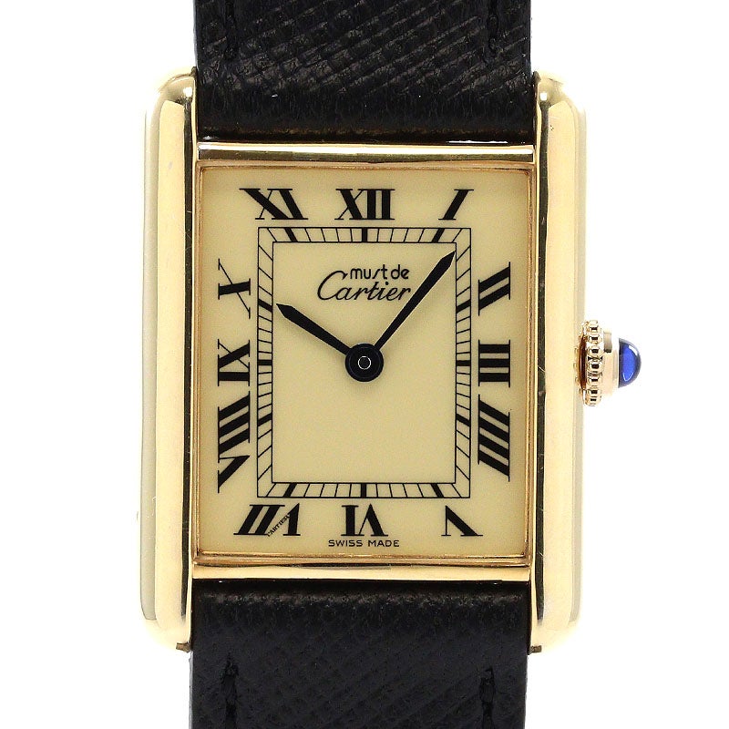 【中古】CARTIER MUST TANK LARGE MODEL VERMEIL カルティエ マスト タンク LM ヴェルメイユ W1002753 (590005)