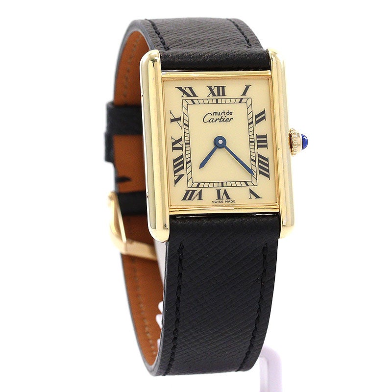【中古】CARTIER MUST TANK LARGE MODEL VERMEIL カルティエ マスト タンク LM ヴェルメイユ W1002753 (590005)