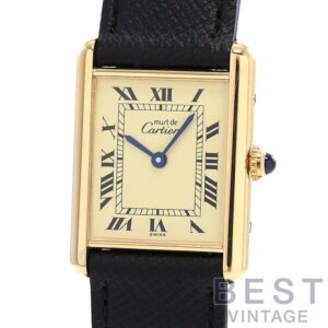【中古】CARTIER MUST TANK LARGE MODEL VERMEIL カルティエ マスト タンク LM ヴェルメイユ W1002753 (590005)