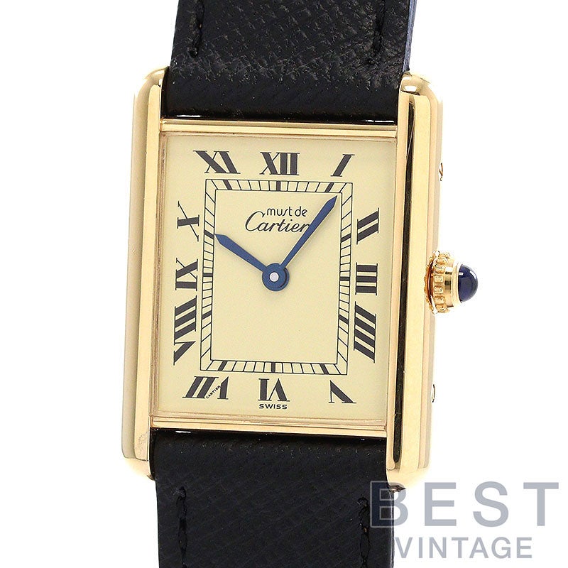 【中古】CARTIER MUST TANK LARGE MODEL VERMEIL カルティエ マスト タンク LM ヴェルメイユ W1002753 (590005)