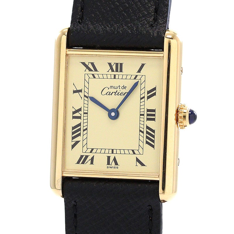 【中古】CARTIER MUST TANK LARGE MODEL VERMEIL カルティエ マスト タンク LM ヴェルメイユ W1002753 (590005)