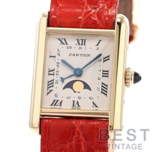 【中古】CARTIER TANK LOUIS CARTIER MEDIUM MODEL MOONPHASE カルティエ タンク ルイ カルティエ MM ムーンフェイズ W1500851