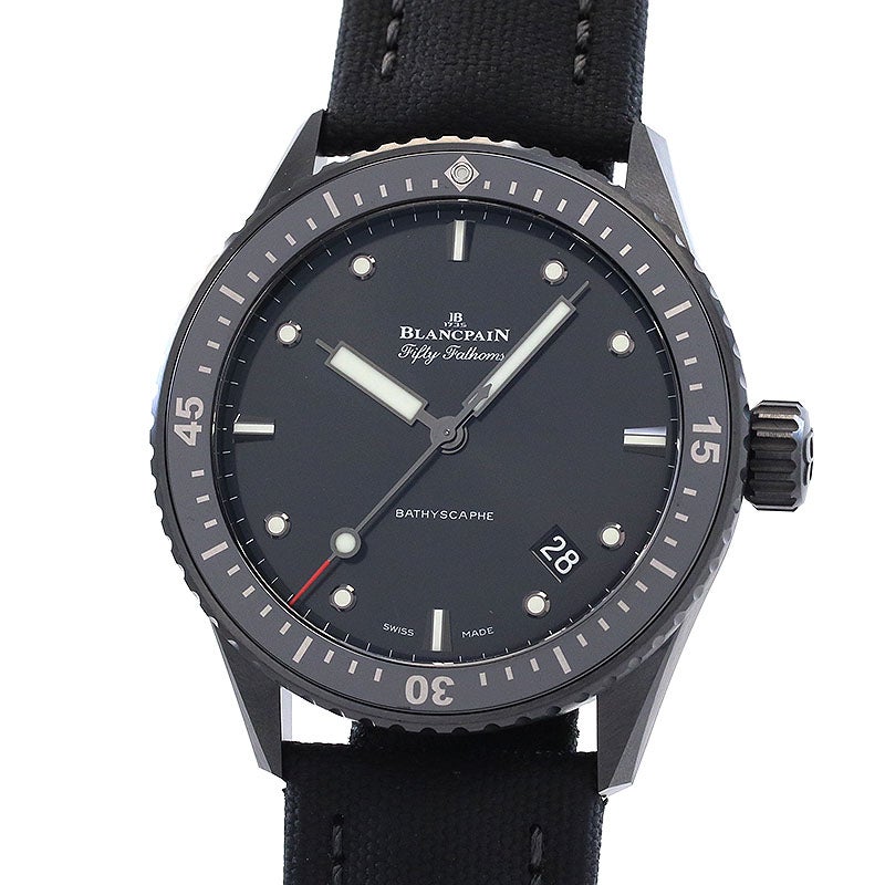 【中古】BLANCPAIN FIFTY FATHOMS BATHYSCAPHE ブランパン フィフティ ファゾムス バチスカーフ 5000-0130-B52A (N050000001030NB52A)