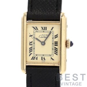 【中古】CARTIER MUST TANK SMALL MODEL VERMEIL カルティエ マスト タンク SM ヴェルメイユ 82974213 (3)