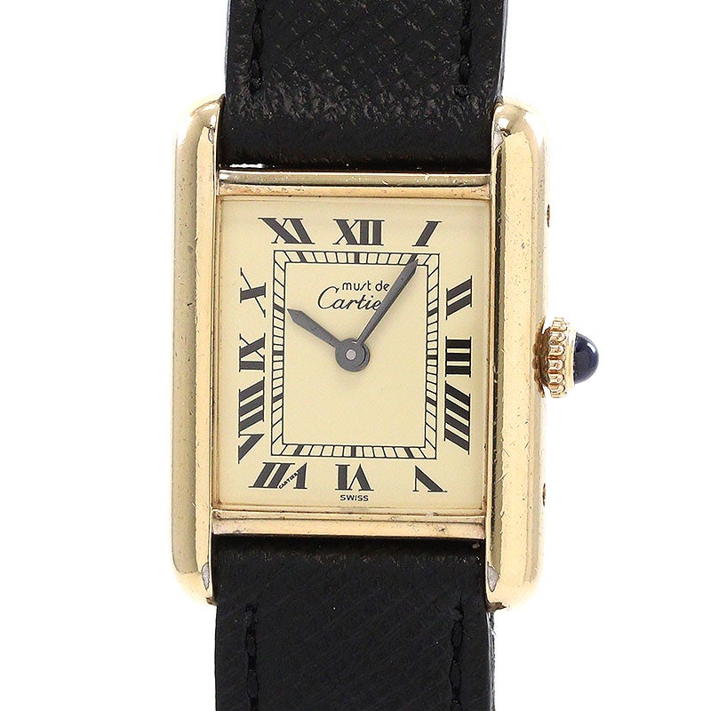 【中古】CARTIER MUST TANK SMALL MODEL VERMEIL カルティエ マスト タンク SM ヴェルメイユ 82974213 (3)