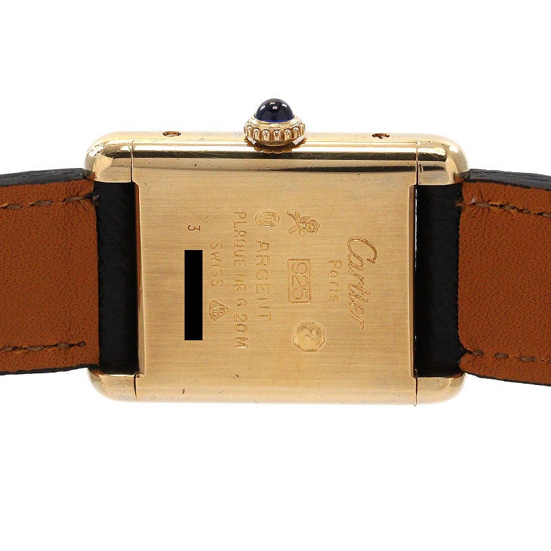 【中古】CARTIER MUST TANK SMALL MODEL VERMEIL カルティエ マスト タンク SM ヴェルメイユ 82974213 (3)