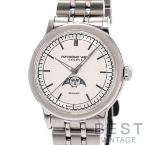【中古】RAYMOND WEIL MILLESIME MOON PHASE 39.5MM レイモンド ウェイル ミレジム ムーンフェイズ 39.5MM 2945-ST-65001