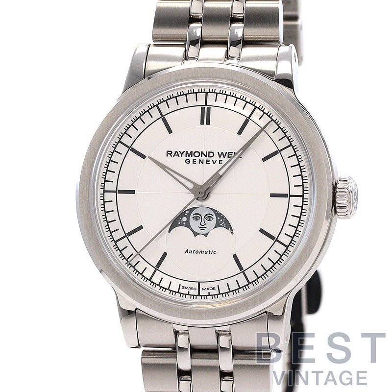 【中古】RAYMOND WEIL MILLESIME MOON PHASE 39.5MM レイモンド ウェイル ミレジム ムーンフェイズ 39.5MM 2945-ST-65001