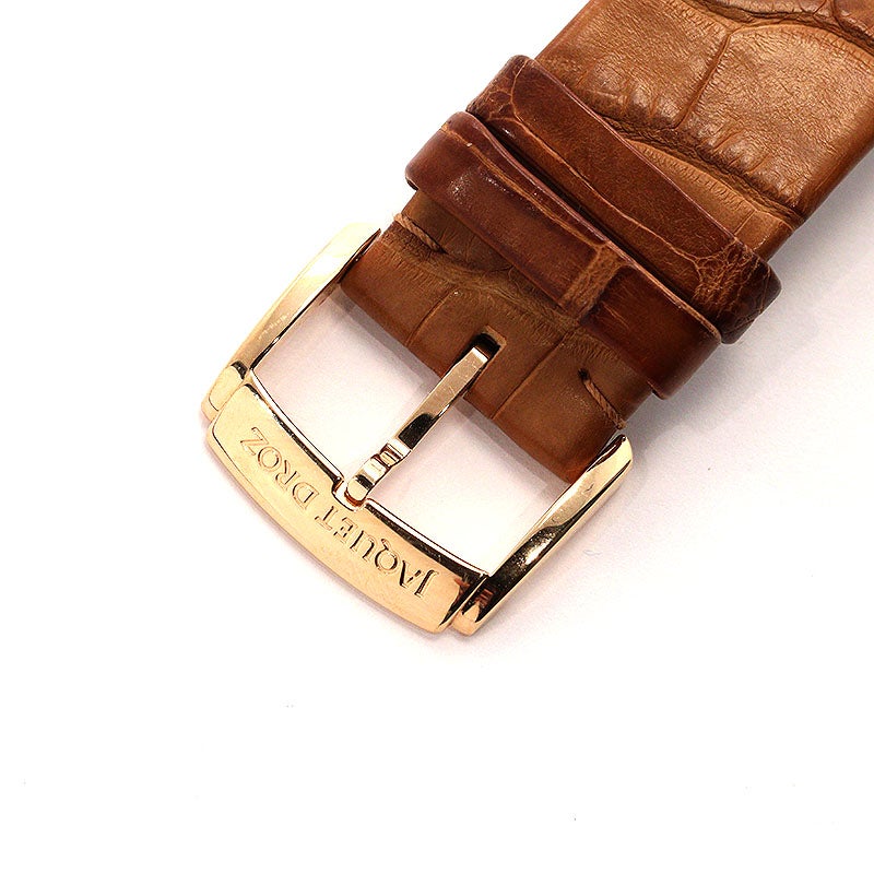 【中古】JAQUET DROZ GRANDE SECONDE QUANTIEME IVORY ENAMEL ジャケ・ドロー グラン・セコンド カンティエーム アイボリーエナメル J007023200