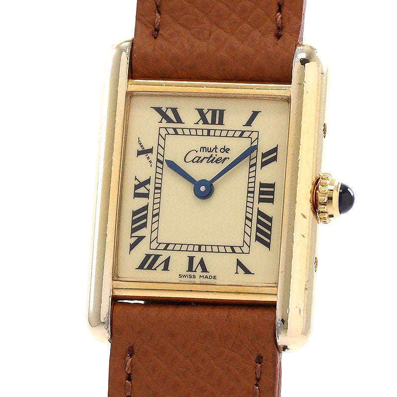 【中古】CARTIER MUST TANK SMALL MODEL VERMEIL カルティエ マスト タンク SM ヴェルメイユ W1003153