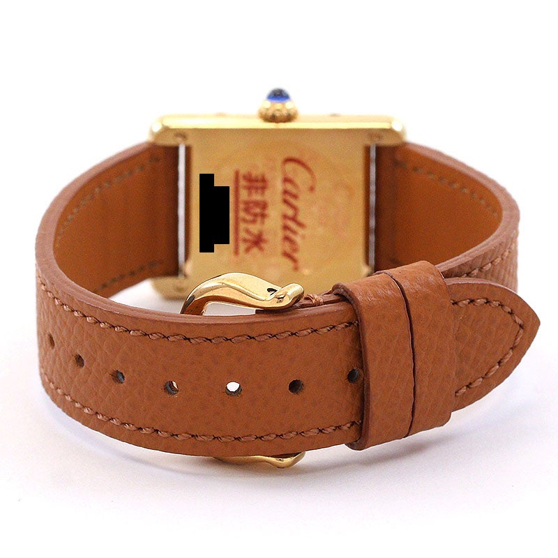 【中古】CARTIER MUST TANK SMALL MODEL VERMEIL カルティエ マスト タンク SM ヴェルメイユ W1003153