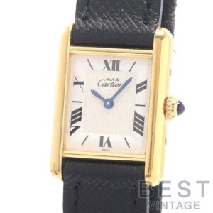 【中古】CARTIER MUST TANK SMALL MODEL VERMEIL カルティエ マストタンク SM ヴェルメイユ W1009654