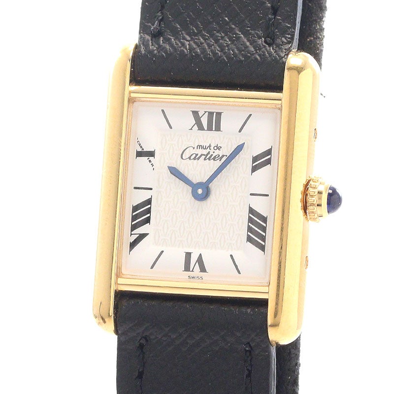 【中古】CARTIER MUST TANK SMALL MODEL VERMEIL カルティエ マストタンク SM ヴェルメイユ W1009654