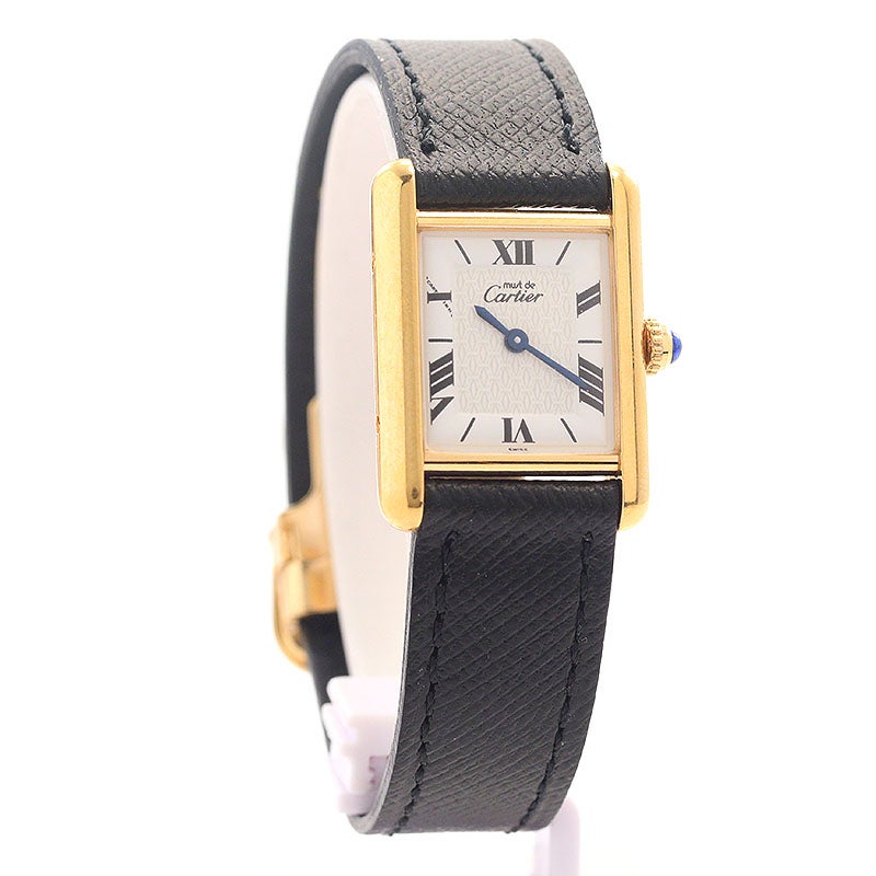 【中古】CARTIER MUST TANK SMALL MODEL VERMEIL カルティエ マストタンク SM ヴェルメイユ W1009654