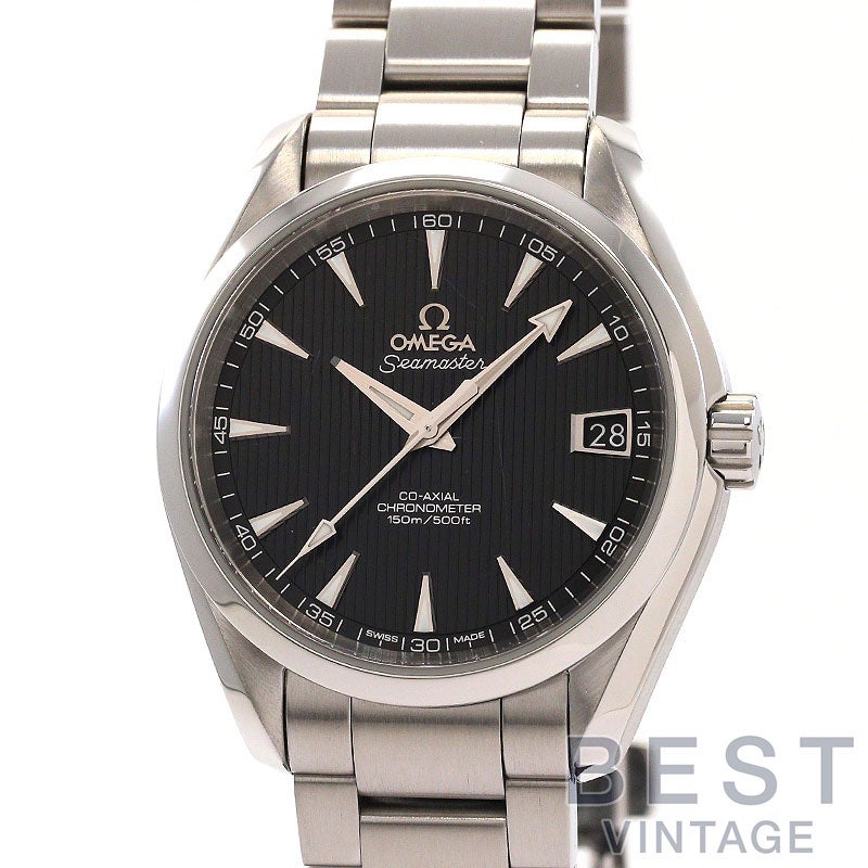 【中古】OMEGA SEAMASTER AQUA TERRA 150M CO-AXIAL CHRONOMETER オメガ シーマスター アクアテラ 150M コーアクシャル クロノメーター 38.5MM 231.10.39.21.01.001