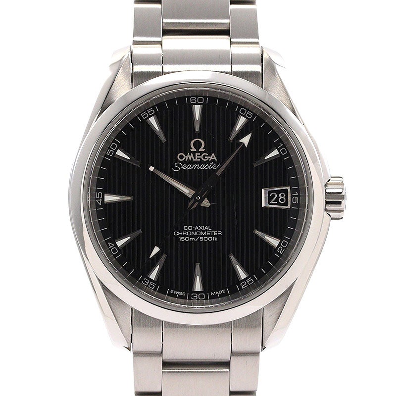 【中古】OMEGA SEAMASTER AQUA TERRA 150M CO-AXIAL CHRONOMETER オメガ シーマスター アクアテラ 150M コーアクシャル クロノメーター 38.5MM 231.10.39.21.01.001