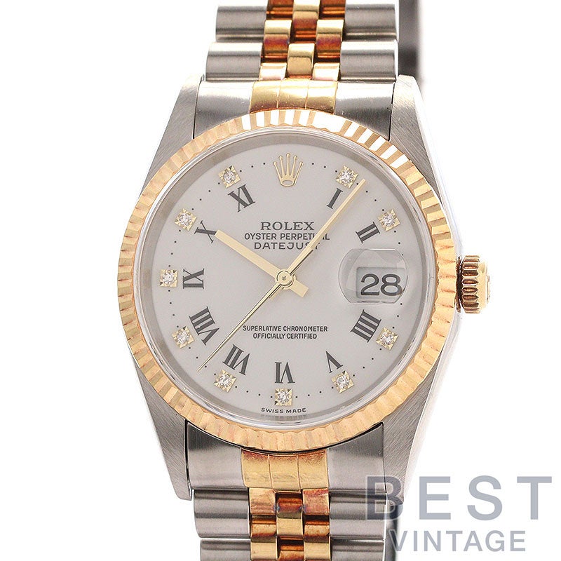 【中古】ROLEX OYSTER PERPETUAL DATEJUST 36 ロレックス オイスターパーペチュアル デイトジャスト 36 M16233 (16233G)