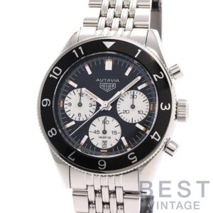 【中古】TAG HEUER AUTAVIA HEUER HERITAGE CALIBRE HEUER 02 CHRONOGRAPH タグホイヤー オータヴィア ヘリテージ キャリバー ホイヤー02 クロノグラフ CBE2110.BA0687