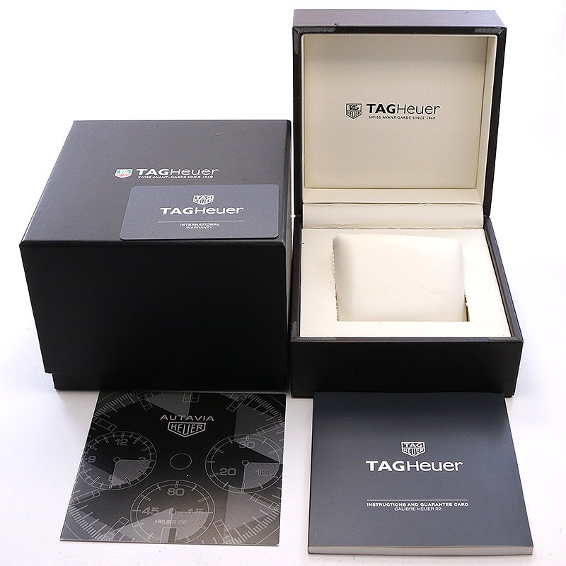 【中古】TAG HEUER AUTAVIA HEUER HERITAGE CALIBRE HEUER 02 CHRONOGRAPH タグホイヤー オータヴィア ヘリテージ キャリバー ホイヤー02 クロノグラフ CBE2110.BA0687