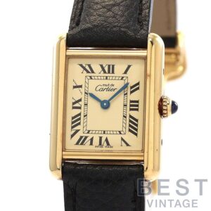 【中古】CARTIER MUST TANK SMALL MODEL VERMEIL カルティエ マスト タンク SM ヴェルメイユ W1017354