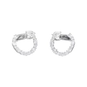 MARCO VALENTE Iconic collection Circle earrings マルコ・ヴァレンテ アイコニック コレクション サークル イヤリング MV-EA02ST-PS-W