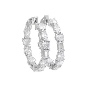 MARCO VALENTE Iconic collection Air Creole Earrings マルコ・ヴァレンテ アイコニック コレクション エア クレオール イヤリング MV-EA04BL-MIX-W