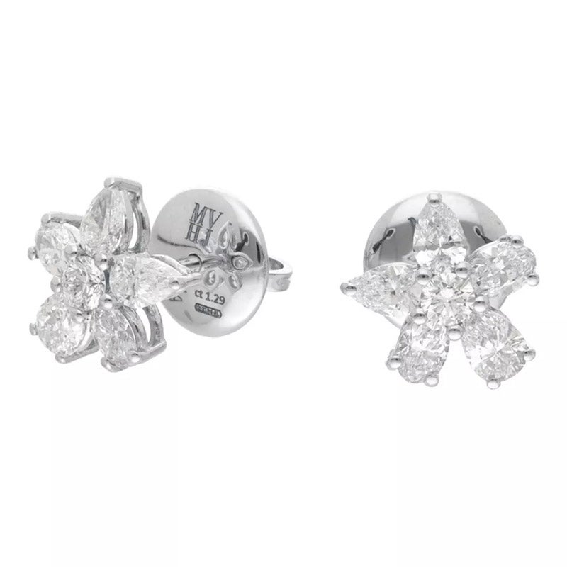 MARCO VALENTE Iconic collection Flower earrings マルコ・ヴァレンテ アイコニック コレクション フラワー イヤリング MV-EAFLO02-W