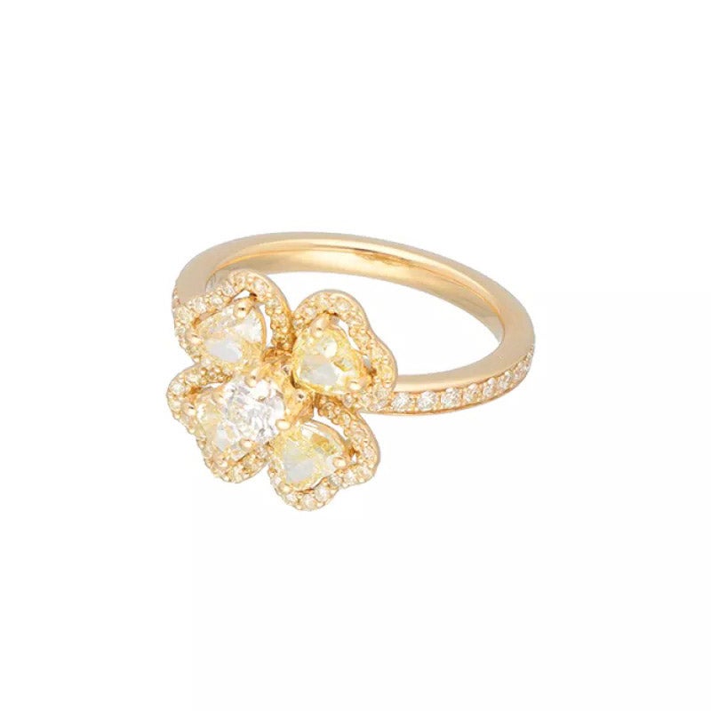 MARCO VALENTE Iconic collection Four-leaf clover rings マルコ・ヴァレンテ アイコニック コレクション フォーリーフ クローバー リング MV-RCLO04CS-Y
