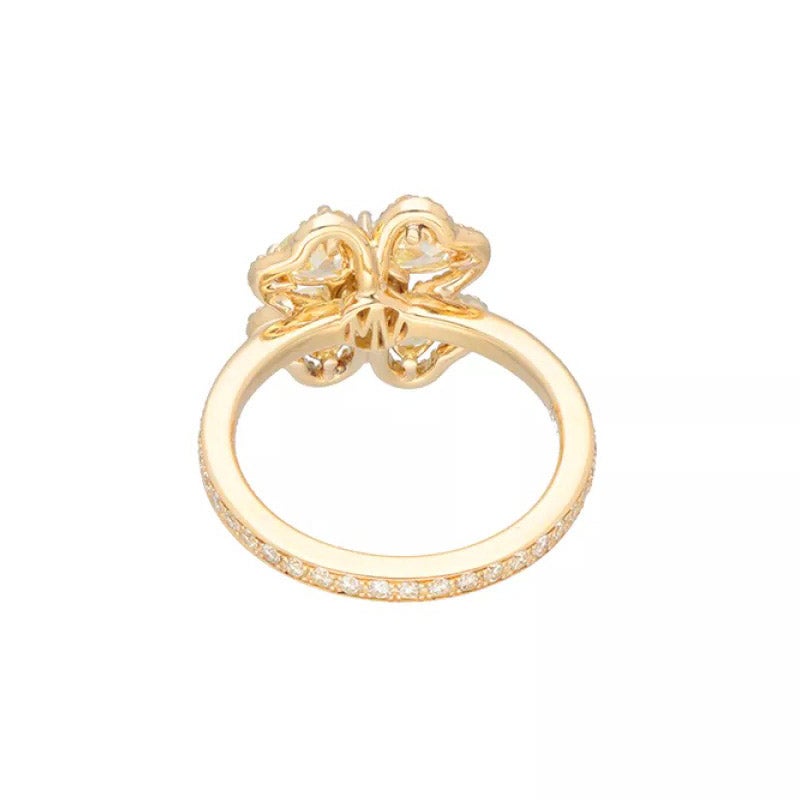 MARCO VALENTE Iconic collection Four-leaf clover rings マルコ・ヴァレンテ アイコニック コレクション フォーリーフ クローバー リング MV-RCLO04CS-Y