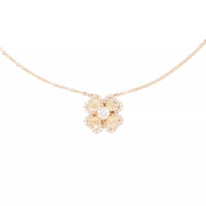MARCO VALENTE Iconic collection Four-leaf clover necklace マルコ・ヴァレンテ アイコニック コレクション フォーリーフ クローバー ネックレス MV-NCCLO04CS-Y