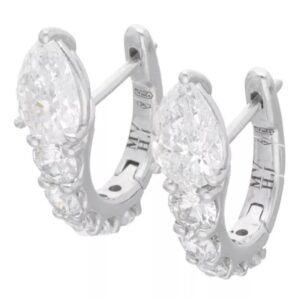 MARCO VALENTE Iconic collection Mirror earrings マルコ・ヴァレンテ アイコニック コレクション ミラー イヤリング MV-EA08BL-PS-W