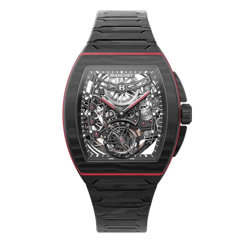 BIANCHET ULTRAFINO TONNEAU CARBON SKELETON RED ビアンシェ ウルトラフィーノ・トノー スケルトン カーボン レッド UFFTSKCBRD