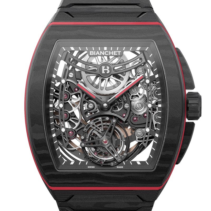 BIANCHET ULTRAFINO TONNEAU CARBON SKELETON RED ビアンシェ ウルトラフィーノ・トノー スケルトン カーボン レッド UFFTSKCBRD