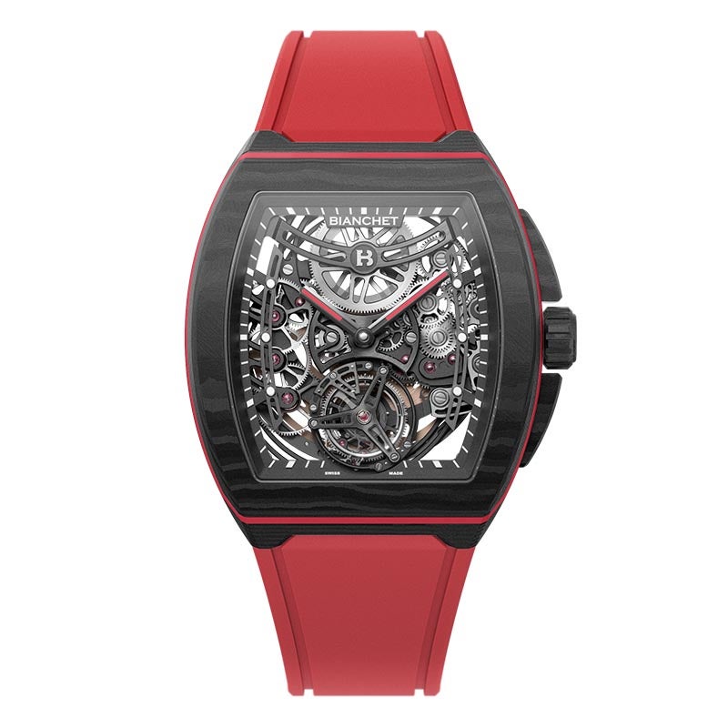 BIANCHET ULTRAFINO TONNEAU CARBON SKELETON RED ビアンシェ ウルトラフィーノ・トノー スケルトン カーボン レッド UFFTSKCBRD
