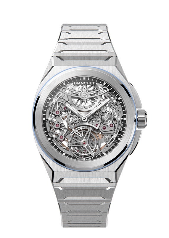 BIANCHET ULTRAFINO ROTONDO TITANIUM SKELETON SKY BLUE ビアンシェ ウルトラフィーノ・ロトンド スケルトン チタン スカイブルー RDUFFTSKTNSB