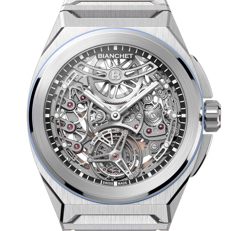 BIANCHET ULTRAFINO ROTONDO TITANIUM SKELETON SKY BLUE ビアンシェ ウルトラフィーノ・ロトンド スケルトン チタン スカイブルー RDUFFTSKTNSB