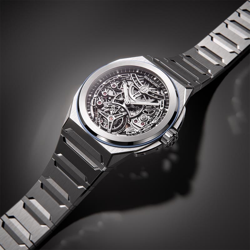 BIANCHET ULTRAFINO ROTONDO TITANIUM SKELETON SKY BLUE ビアンシェ ウルトラフィーノ・ロトンド スケルトン チタン スカイブルー RDUFFTSKTNSB