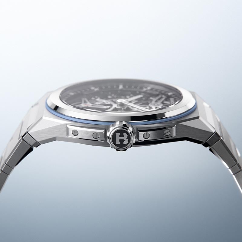 BIANCHET ULTRAFINO ROTONDO TITANIUM SKELETON SKY BLUE ビアンシェ ウルトラフィーノ・ロトンド スケルトン チタン スカイブルー RDUFFTSKTNSB