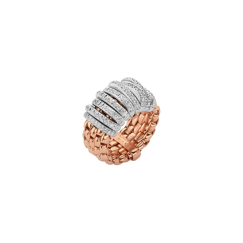 FOPE PANORAMA COLLECTION FLEX'IT フォッペ パノラマ コレクション フレグジット リング ダイヤモンド M ダイヤモンドパヴェ 58804AX_PB_R_XBX_00M