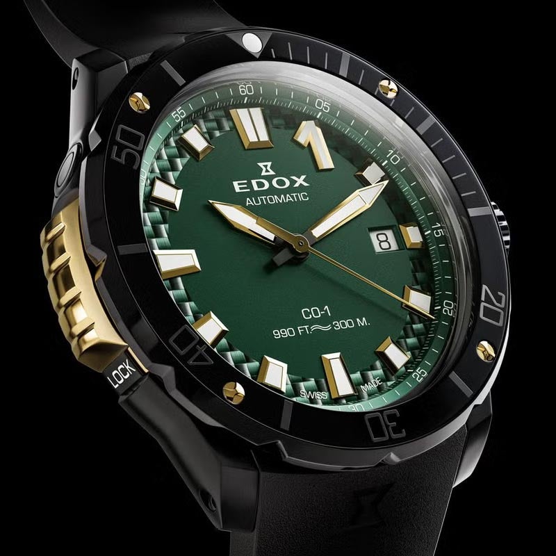 EDOX CHRONOFFSHORE-1 BEZEL LOCK DATE AUTOMATIC エドックス クロノオフショア1 ベゼルロック デイト オートマティック 80137-37ND-CAVD