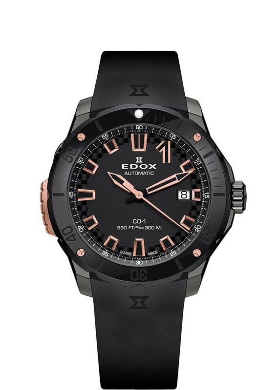 EDOX CHRONOFFSHORE-1 BEZEL LOCK DATE AUTOMATIC エドックス クロノオフショア1 ベゼルロック デイト オートマティック 80137-37GNR-CANR