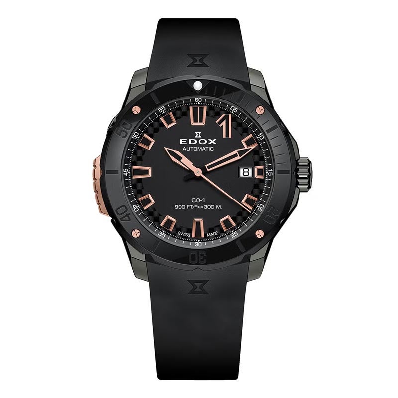 EDOX CHRONOFFSHORE-1 BEZEL LOCK DATE AUTOMATIC エドックス クロノオフショア1 ベゼルロック デイト オートマティック 80137-37GNR-CANR