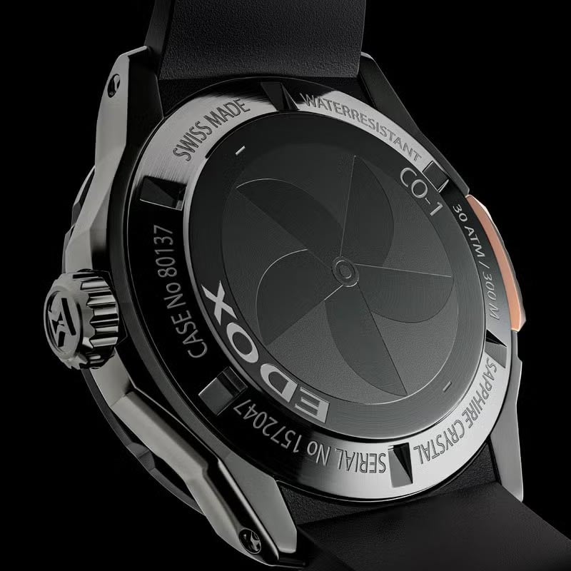 EDOX CHRONOFFSHORE-1 BEZEL LOCK DATE AUTOMATIC エドックス クロノオフショア1 ベゼルロック デイト オートマティック 80137-37GNR-CANR