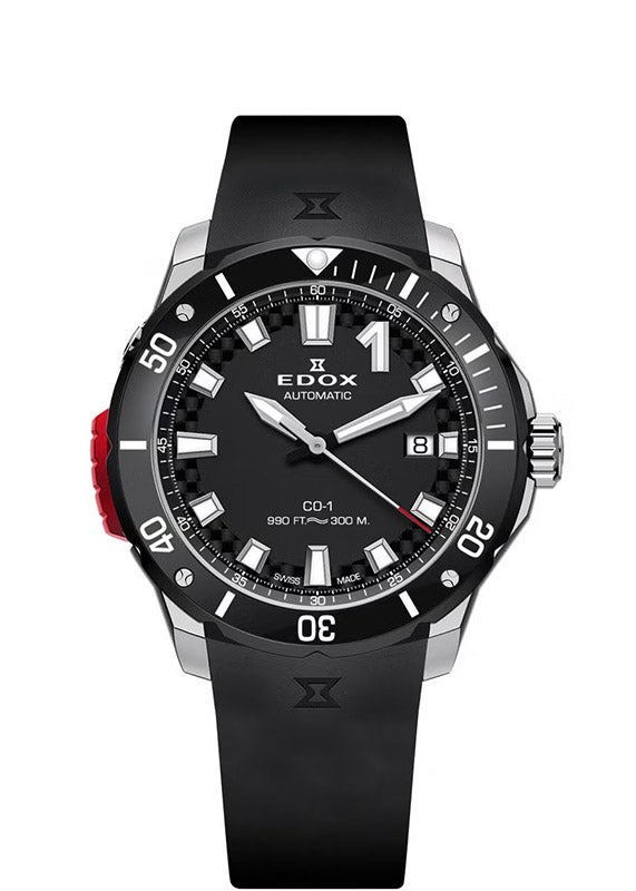 EDOX CHRONOFFSHORE-1 BEZEL LOCK DATE AUTOMATIC エドックス クロノオフショア1 ベゼルロック デイト オートマティック 80137-3NR-CANN