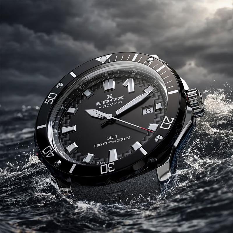 EDOX CHRONOFFSHORE-1 BEZEL LOCK DATE AUTOMATIC エドックス クロノオフショア1 ベゼルロック デイト オートマティック 80137-3NR-CANN