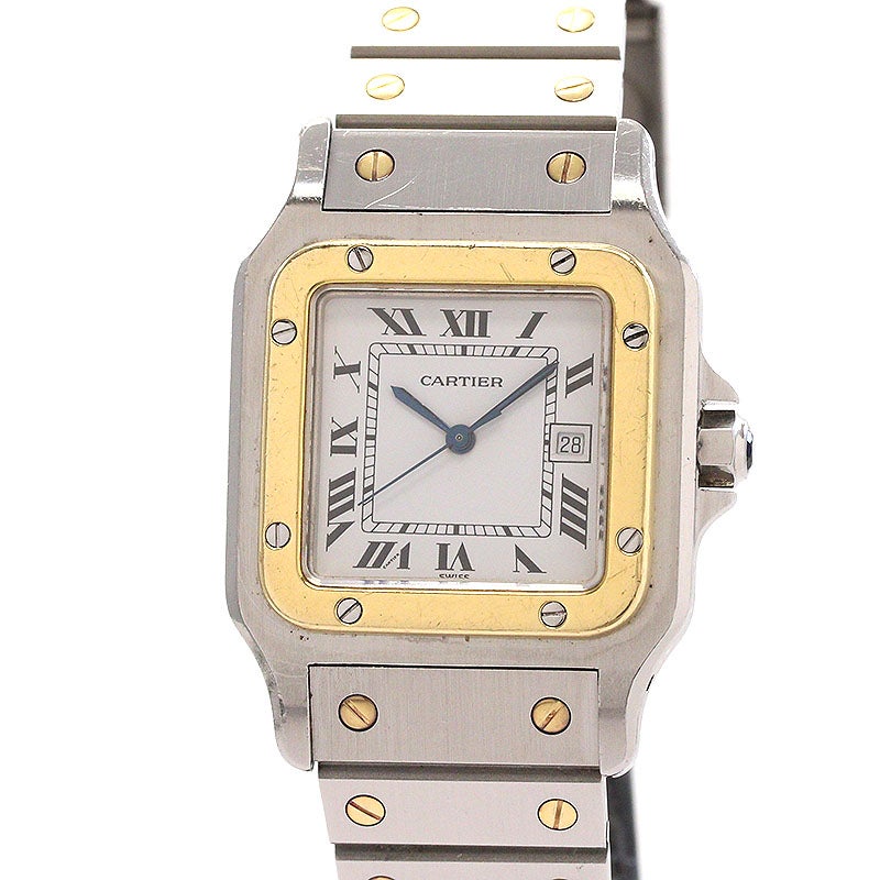 【中古】CARTIER SANTOS CARREE LARGE MODEL カルティエ サントス カレ LM 81036283 (2961)