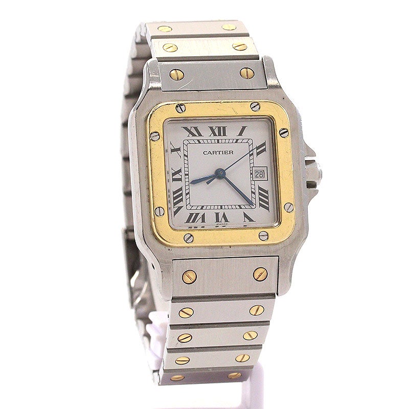 【中古】CARTIER SANTOS CARREE LARGE MODEL カルティエ サントス カレ LM 81036283 (2961)